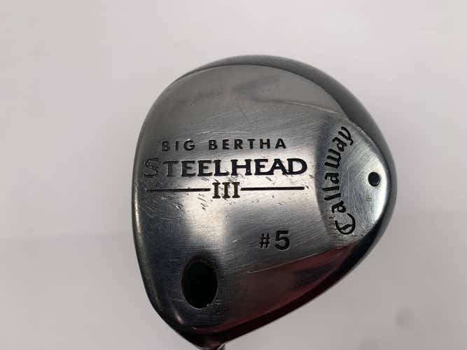 Callaway Steelhead III 5 Fairway Wood 18* Harvey Penick Senior Steel Mens LH