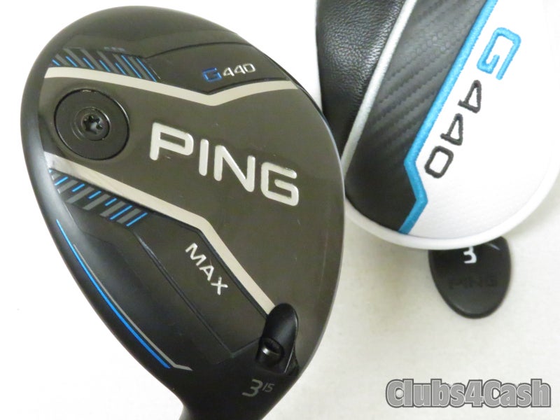 PING G440 Fairway 15  3 Wood TOUR 2.0 Chrome 65 Stiff Flex +Cover