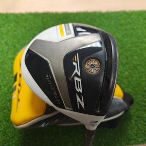 Taylormade RBZ Stage 2 Fairway 3 Wood Stiff Flex Rocketfuel 60 w Headcover