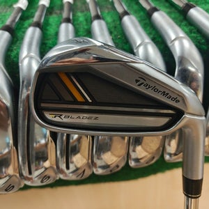 Taylormade Rbladez Golf Iron Set 4-PW,AW Stiff Flex Steel Shaft Nice