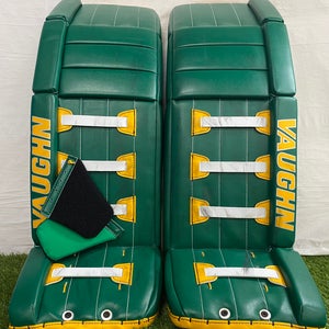 Vaughn Velocity V9 Pro Carbon Goalie Leg Pads | 34" Senior Pro Stock | Minnesota North Stars