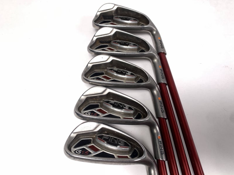 Ping G15 Iron Set 6-PW Orange Dot 2* Flat TFC 149 I Regular Graphite Mens RH
