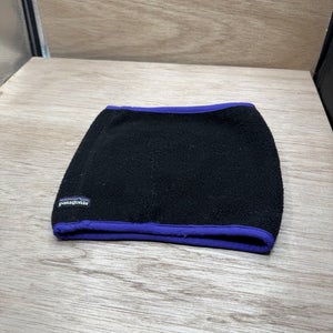 Vintage Patagonia Unisex Black/Purple Fleece Neck Warmer Gaiter One Size