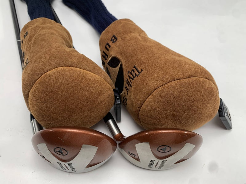 TaylorMade Ti Bubble 3 & 5 Fairway Wood Set 15* 18* Bubble 2 S-90 Mens RH HC