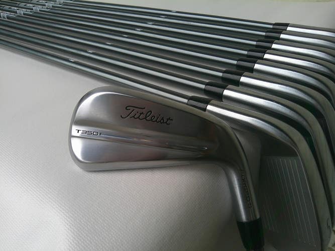 Titleist 2025 T350 Forged (4i-PW 48* 53*) Iron Set w/ MMT 85g Stiff Flex Shafts