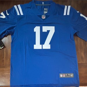 Daniel Jones #17 Indianapolis Colts Stitched Blue Jersey Adult Large- NWT