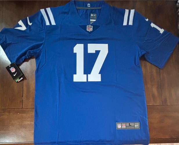 Daniel Jones #17 Indianapolis Colts Stitched Blue Jersey Adult Large- NWT