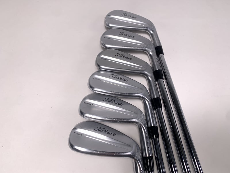 Titleist T250 2025 Iron Set 5-PW True Temper AMT White Stiff Steel Mens RH NEW