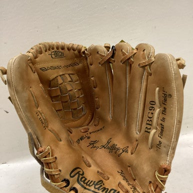 Used Rawlings RBG90 BB/SB Glove RH Throw Brown 11" 11725-S000493913
