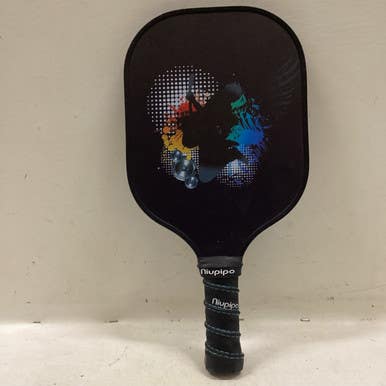 Used NIUPIPO ROCKER Pickleball Racquet Black 11725-S000492721