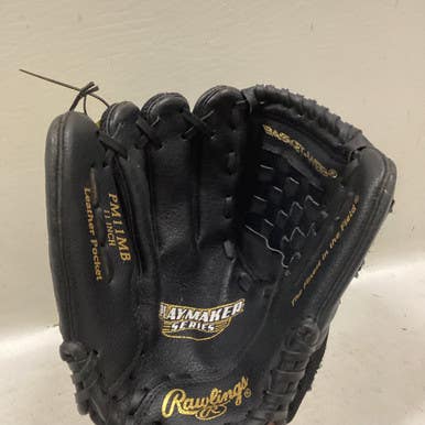 Used Rawlings PM11MB BB/SB Glove RH Throw Black 11" 11725-S000492743