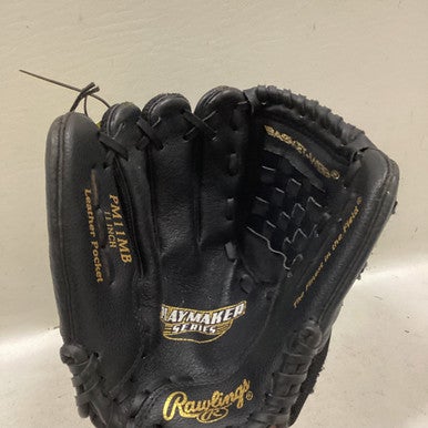 Used Rawlings PM11MB BB/SB Glove RH Throw Black 11" 11725-S000492743