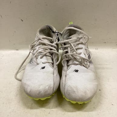 Used New Balance LAX Cleats Mens White And Optic Yellow Senior 11.5 11725-S000494217