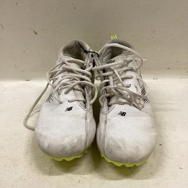 Used New Balance LAX Cleats Mens White And Optic Yellow Senior 11.5 11725-S000494217