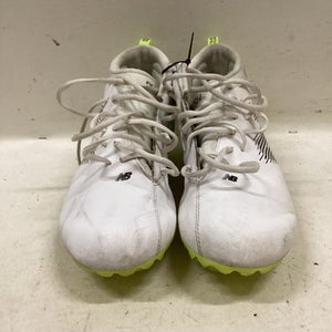 Used New Balance LAX Cleats Mens White And Optic Yellow Senior 11 11725-S000494219