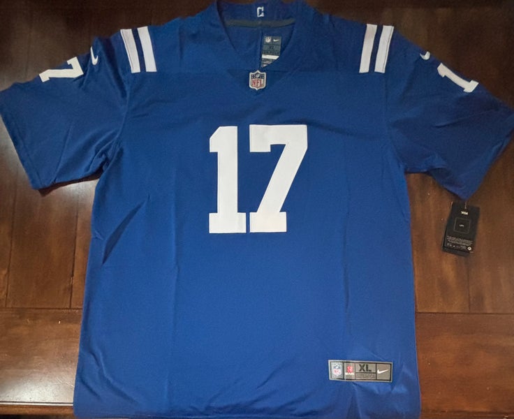 Daniel Jones #17 Indianapolis Colts Stitched Blue Jersey Adult XL- NWT