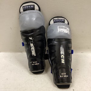 Used Itech 5G110 Youth Shin Guards Black 8 1/2" 11725-S000494131