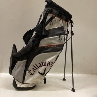 Used Callaway FUSION 14 Mens Stand Bag Orange 11725-S000494108