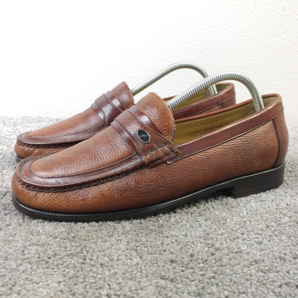 Florsheim Loafers Mens Size 8.5 Shoes Slip On Loafers Leather Moc Toe Brown