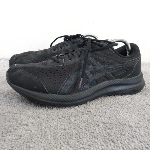 Asics Gel Contend 8 Mens Size 10 EXTRA WIDE Running Shoes Black Low Top Lace Up