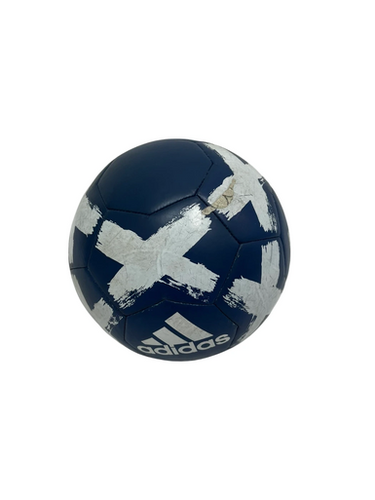 Used Adidas Starlancer Club #5 Soccer Ball Navy And White 11692-S000144163