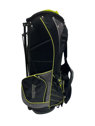 Used Tour Edge Bazooka Mens 7 Way Top Stand Bag Black And Optic Yellow 11692-S000144159