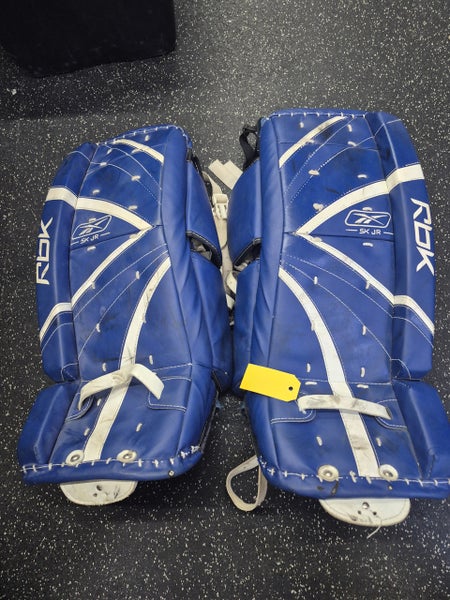 Reebok (Used) Blue Youth Goalie Leg Pads