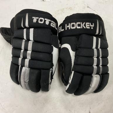 Used USA Hockey TOTAL HOCKEY Junior Gloves Black 10" 11855-S000194819