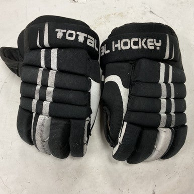 Used USA Hockey TOTAL HOCKEY Junior Gloves Black 10" 11855-S000194819