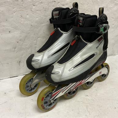 Used Rollerblade LIGHTNING 05 Senior Rec Fitness Skates Silver Senior 7 11855-S000194808