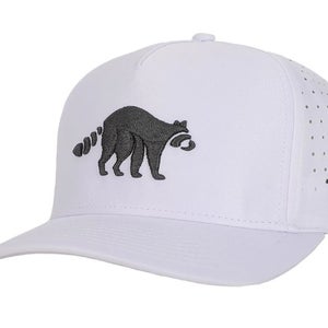 Waggle Golf "Bev Cart Bandit" OG Snapback Hat Cap White One Size NEW!