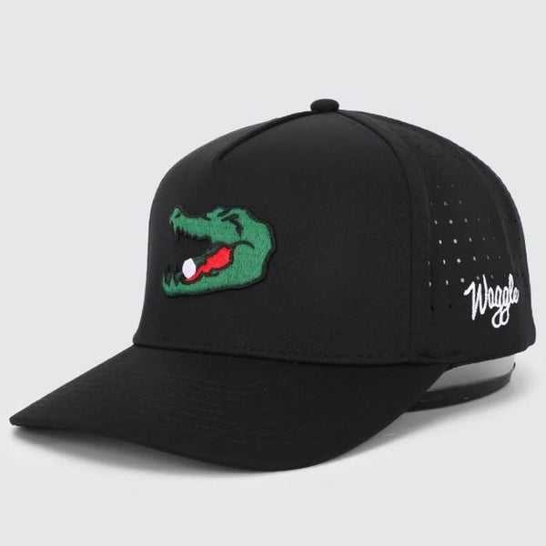 Waggle Golf "Chubbs" OG Snapback Hat Cap Black One Size NEW!