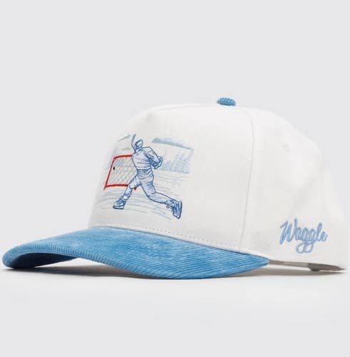 Waggle Golf "Pond Legend" OG Snapback Corduroy Brim Hat Cap One Size NEW!