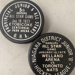 OHA All-Star game pucks