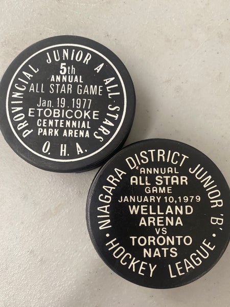 OHA All-Star game pucks