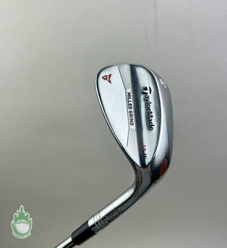 Used RH TaylorMade Milled Grind SB Wedge 58*-11 Wedge Flex Steel Golf Club