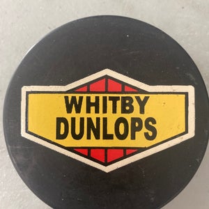 Whitby Dunlops puck (OHA Senior AAA)
