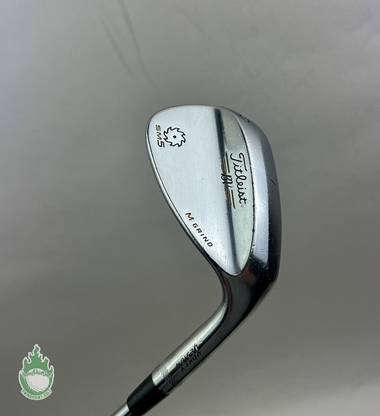 RH Titleist Vokey SM5 M Grind Chrome Wedge 60*-08 KBS Stiff  Flex Steel Golf