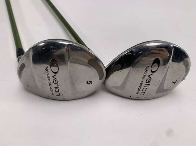 Adams Ovation 5 & 7 Fairway Wood Set 18* 21* Aldila Regular Graphite Mens RH