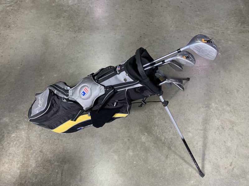 US Kids WT-10 Club Set Driver 4H 6 8 PW SW Putter Ultralight 63''Junior RH + Bag