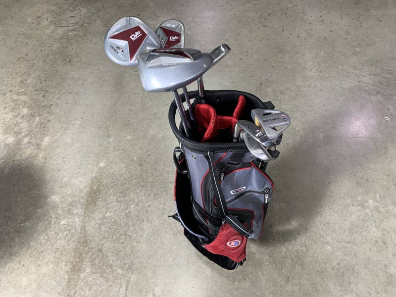 US Kids WT-10 Club Set Driver 3W 4H 6 8 PW Putter WT-10 60 Junior RH + Bag