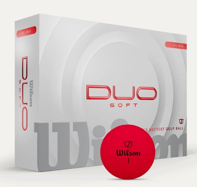 Wilson Staff Duo Soft Golf Balls (Red, 12pk) 2025 NEW