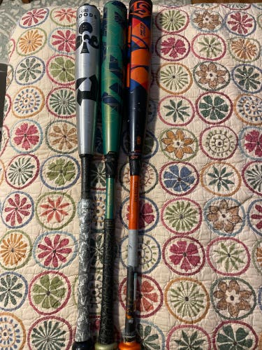 Louisville Slugger Metas and Demarini Goods -3s 33,34 Bats