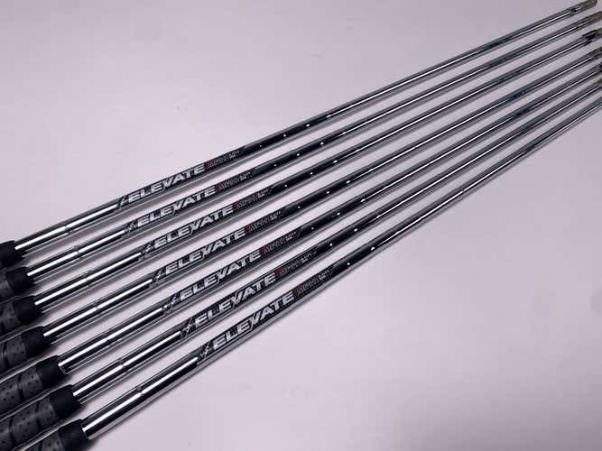True Temper Elevate MPH 95g Reg Steel Set of 7 Shafts 34.25''-37.25'' Pull 0.355