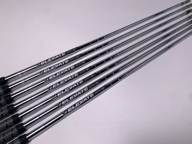 True Temper Elevate MPH 95g Reg Steel Set of 7 Shafts 34.25''-37.25'' Pull 0.355