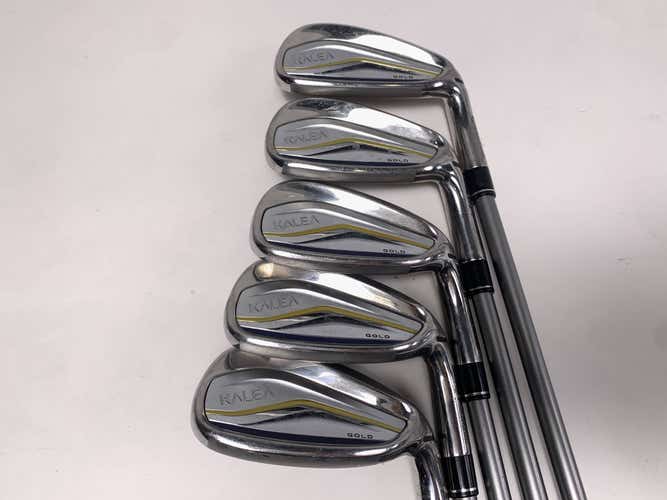 TaylorMade Kalea Gold Iron Set 7-PW+SW Kalea Gold 40g Ladies Graphite Womens RH