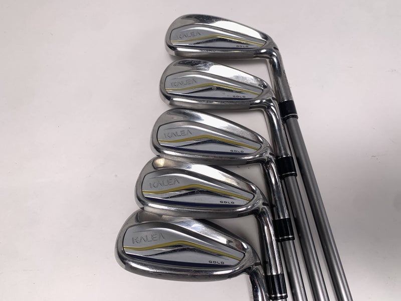 TaylorMade Kalea Gold Iron Set 7-PW+SW Kalea Gold 40g Ladies Graphite Womens RH