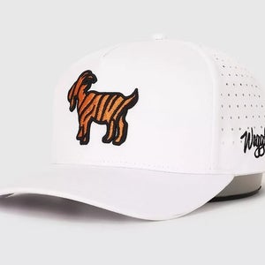 Waggle Golf "The GOAT" OG Snapback Hat Cap White One Size NEW!