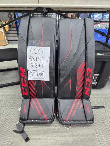 28" 2023 CCM Axis 1.5 Goalie Leg Pads (Used)