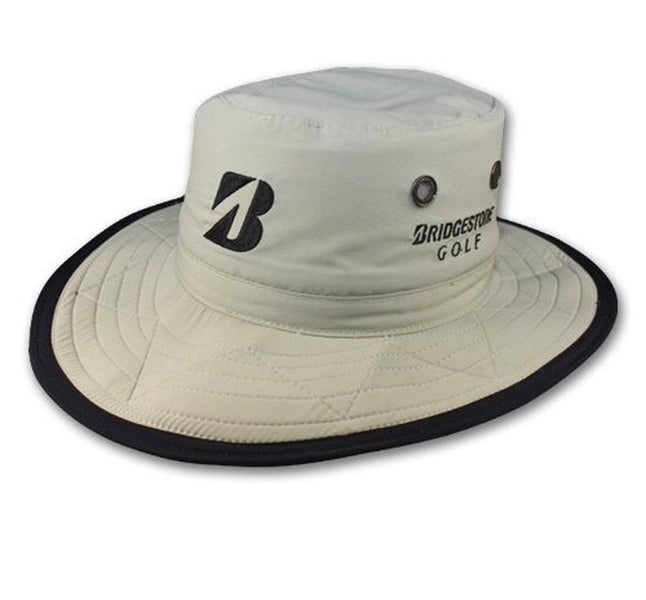 NEW Bridgestone Wide Brim Safari Boonie STONE Fitted L/XL Hat/Cap